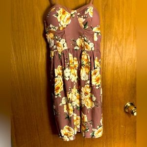 Pink Floral Dress Size XS